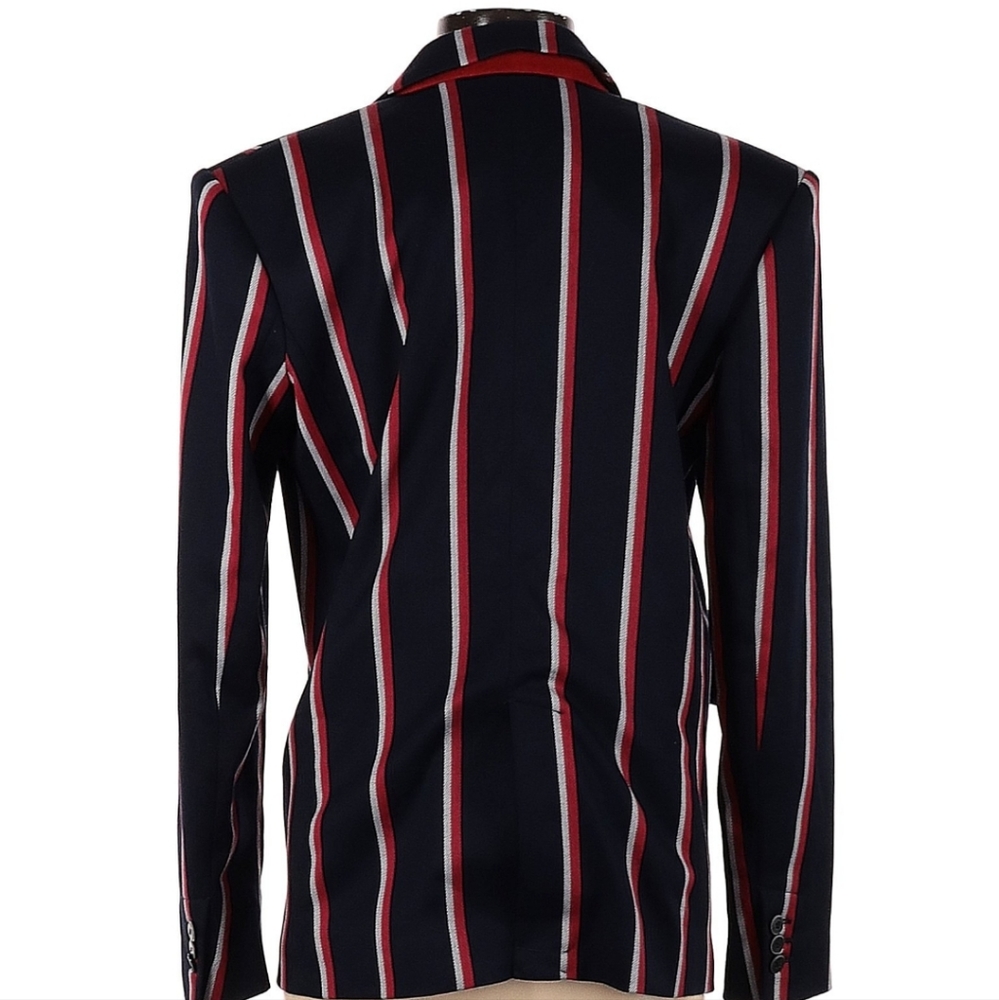 Nwots Mango Structured Striped Double Breasted Bl… - image 2